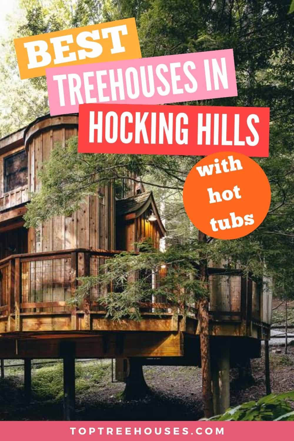 Curated visual reference: Picture Idea: 4 Best Hocking Hills Treehouse Cabins With Hot Tub 2023